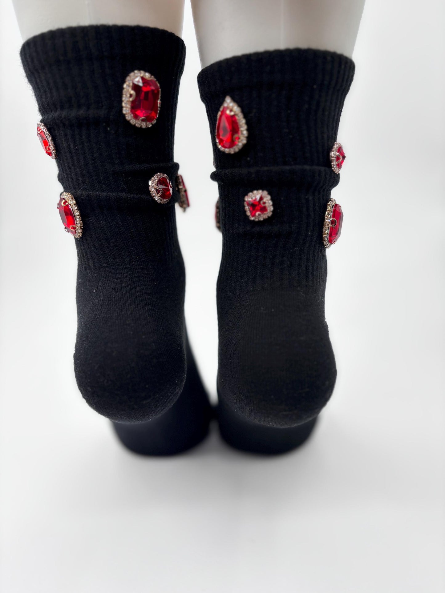 Sorority Inspired Bling Socks| Hand-Sewn Rhinestones Socks