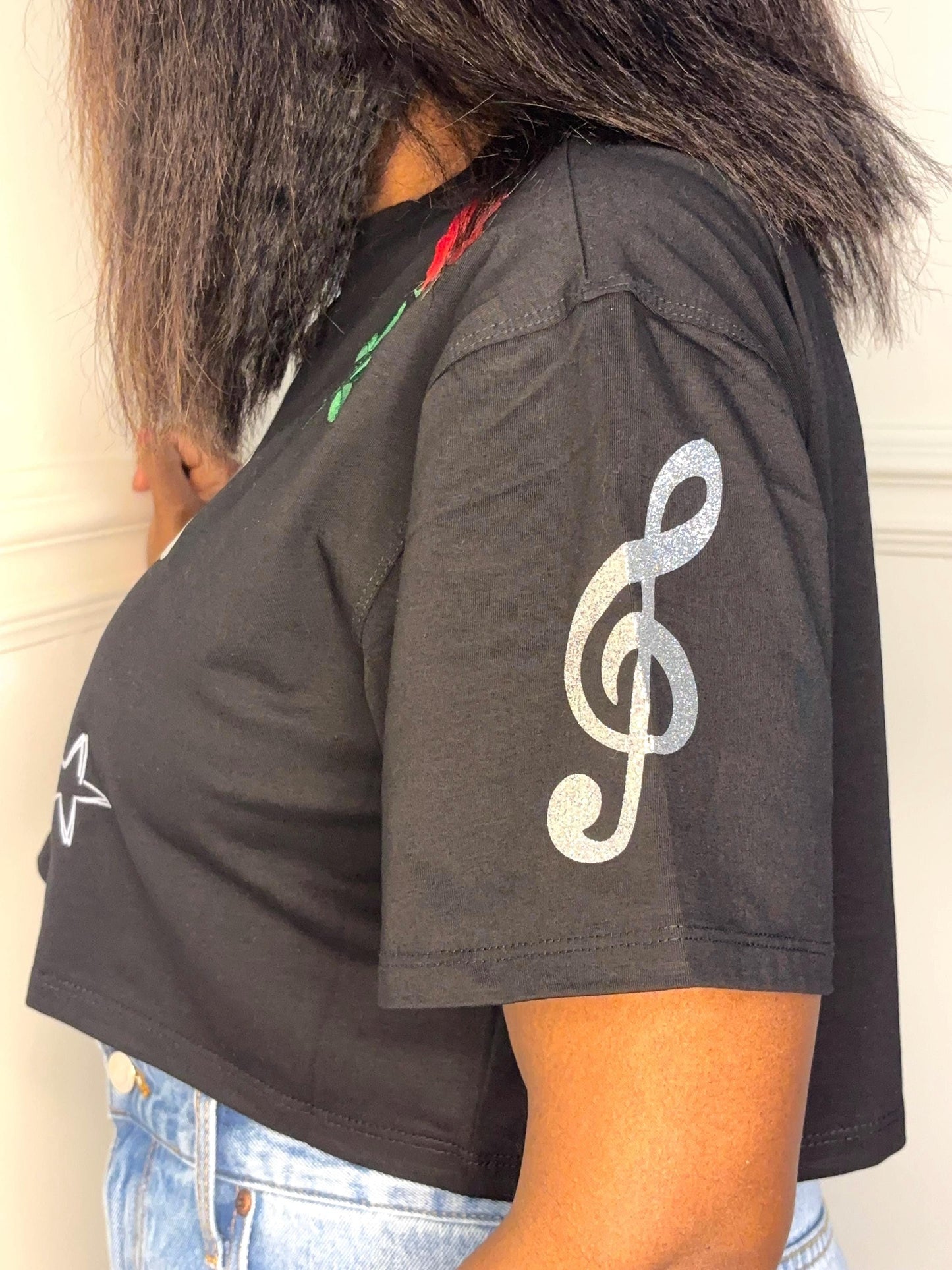 R and B Tour Crop Top| Custom Crop Top| Breez Glitter Crop | Raymond and Brown Tour| Embroidered R&B Shirt