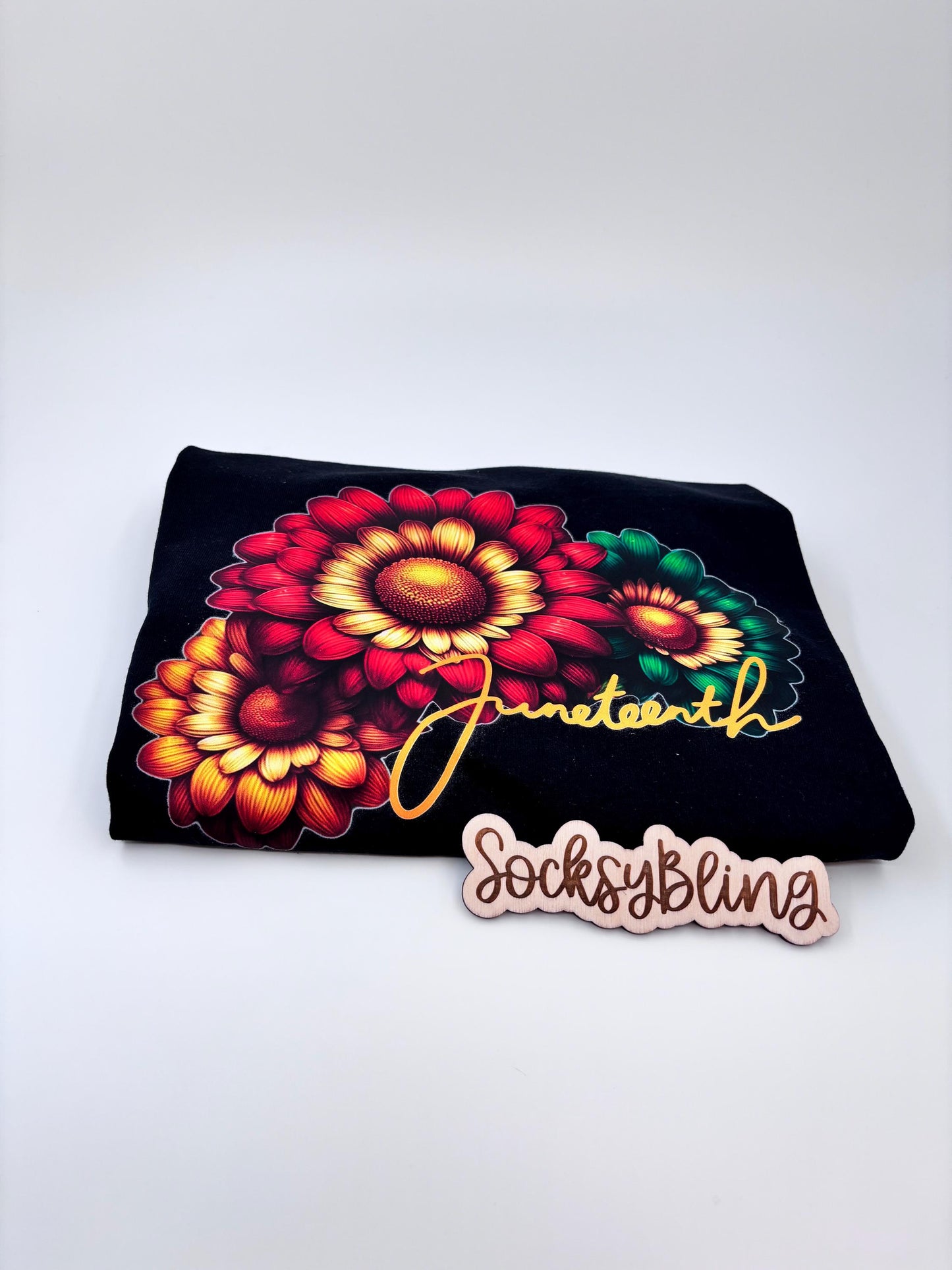 Juneteenth Daisy Shirt| Black Independence Tee| Black Freedom Shirt