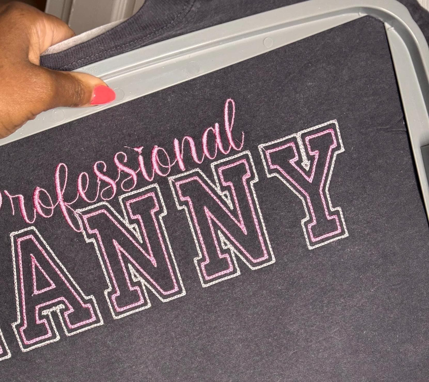 Embroidered Professional Nanny Shirt| Gift for Nanny| Nanny Appreciation Week| Childcare Gift| Professional Nanny Shirt