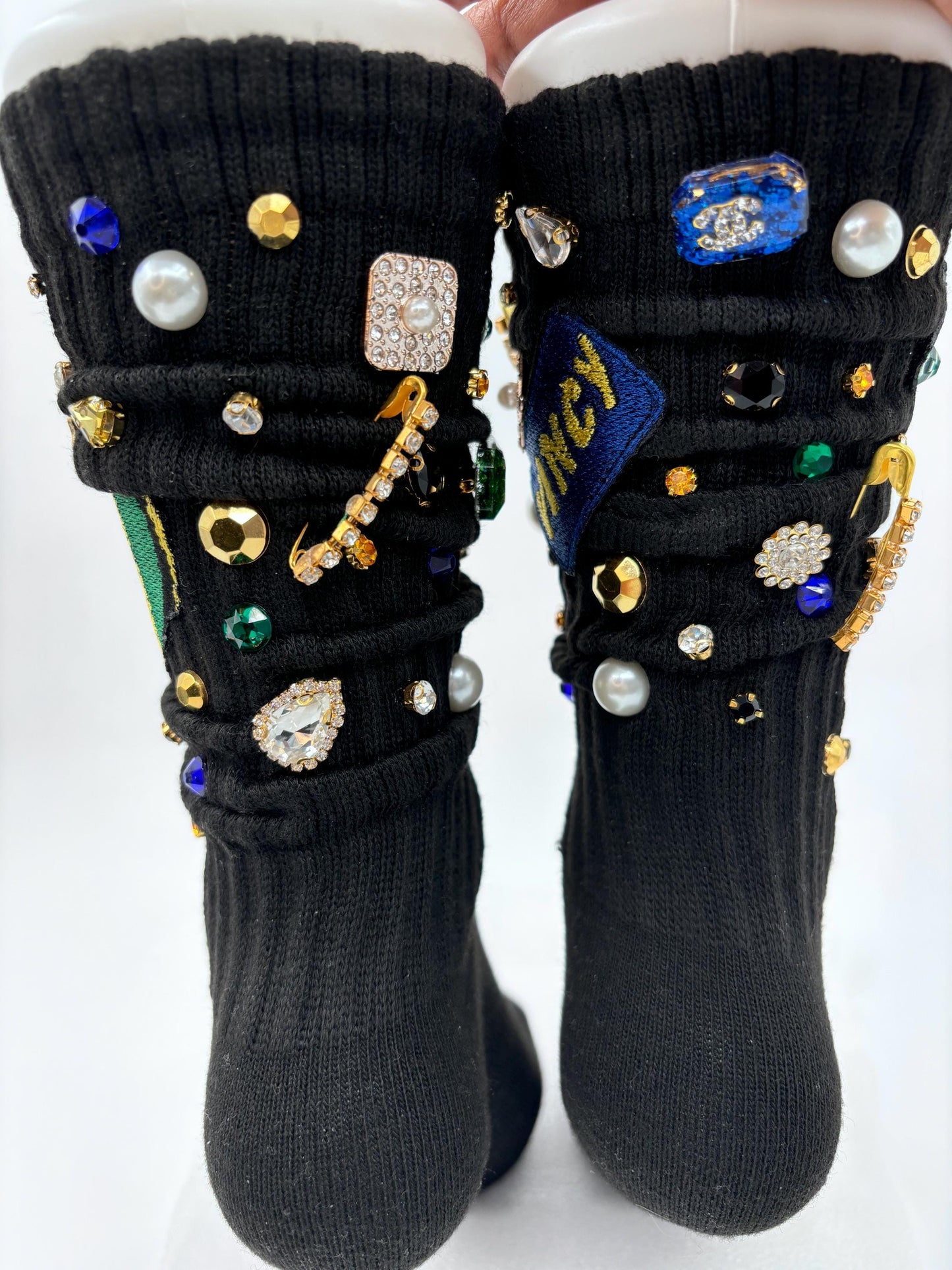 Handmade Bling Socks, St. Vincent & Grenadines Caribbean Design