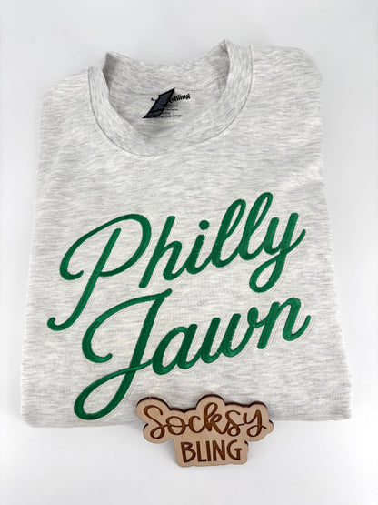 Philly Jawn Embroidered Glow In The Dark Sweatshirt