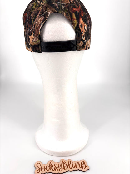 Camo Glitter Blessed Trucker Hat| Bling Faith Hat