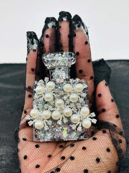 Perfume Bottle Brooch| Custom Brooch Pin| Vintage Look|Statement Gift for her