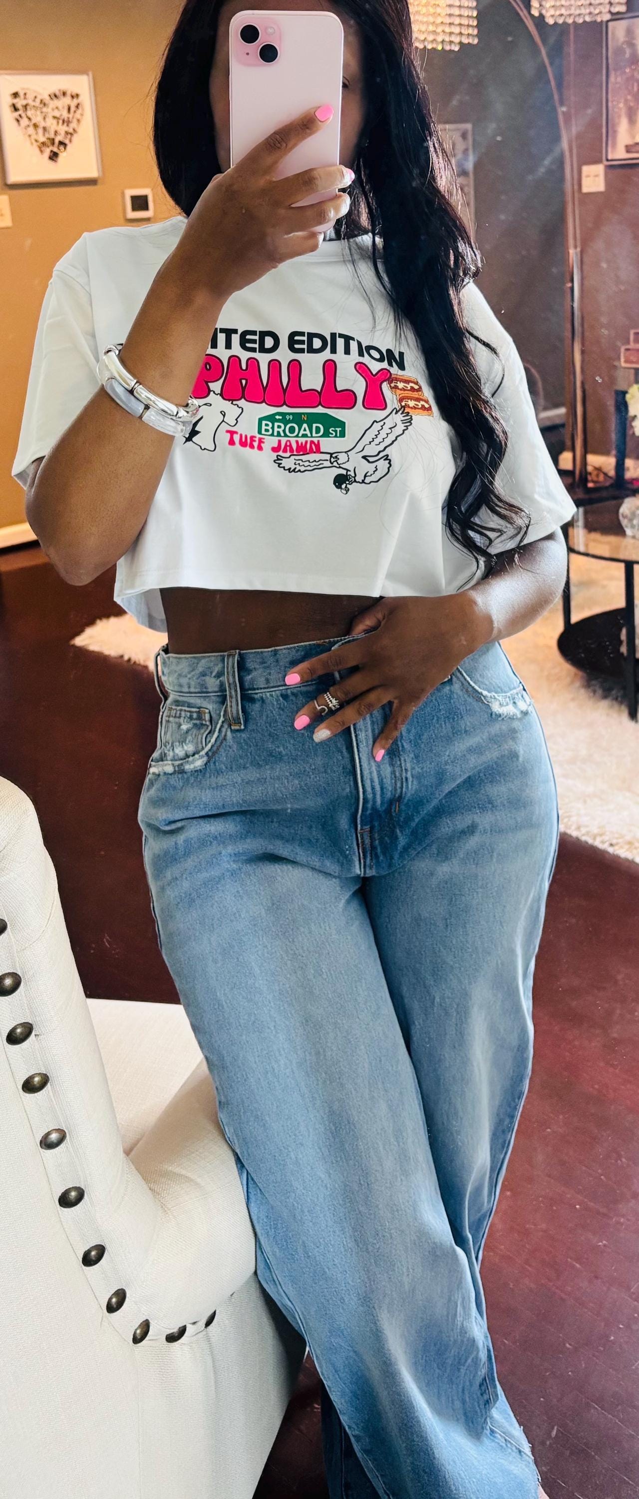 Philly Jawn Crop Top| Football Apparel| Philadelphia T Shirt| Philly Tee