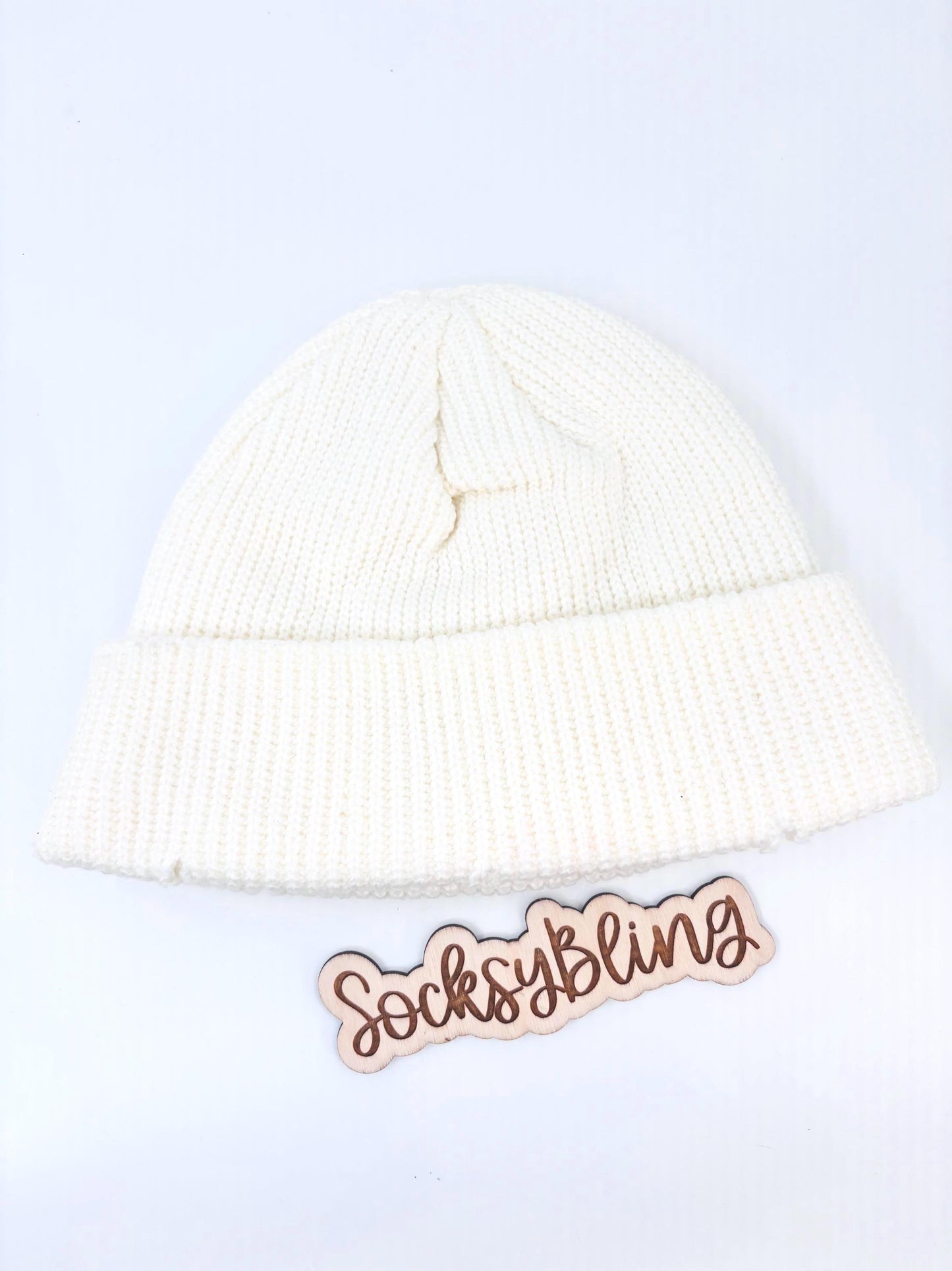 Bling Distressed Beanie | Colorful Rhinestone Statement Hat | Fisherman Beanie