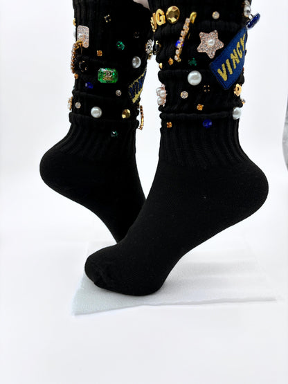 Handmade Bling Socks, St. Vincent & Grenadines Caribbean Design