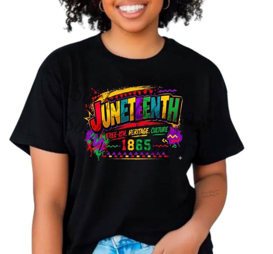 Juneteenth Shirt, Black Heritage Freedom Tee, Free-ish 1865