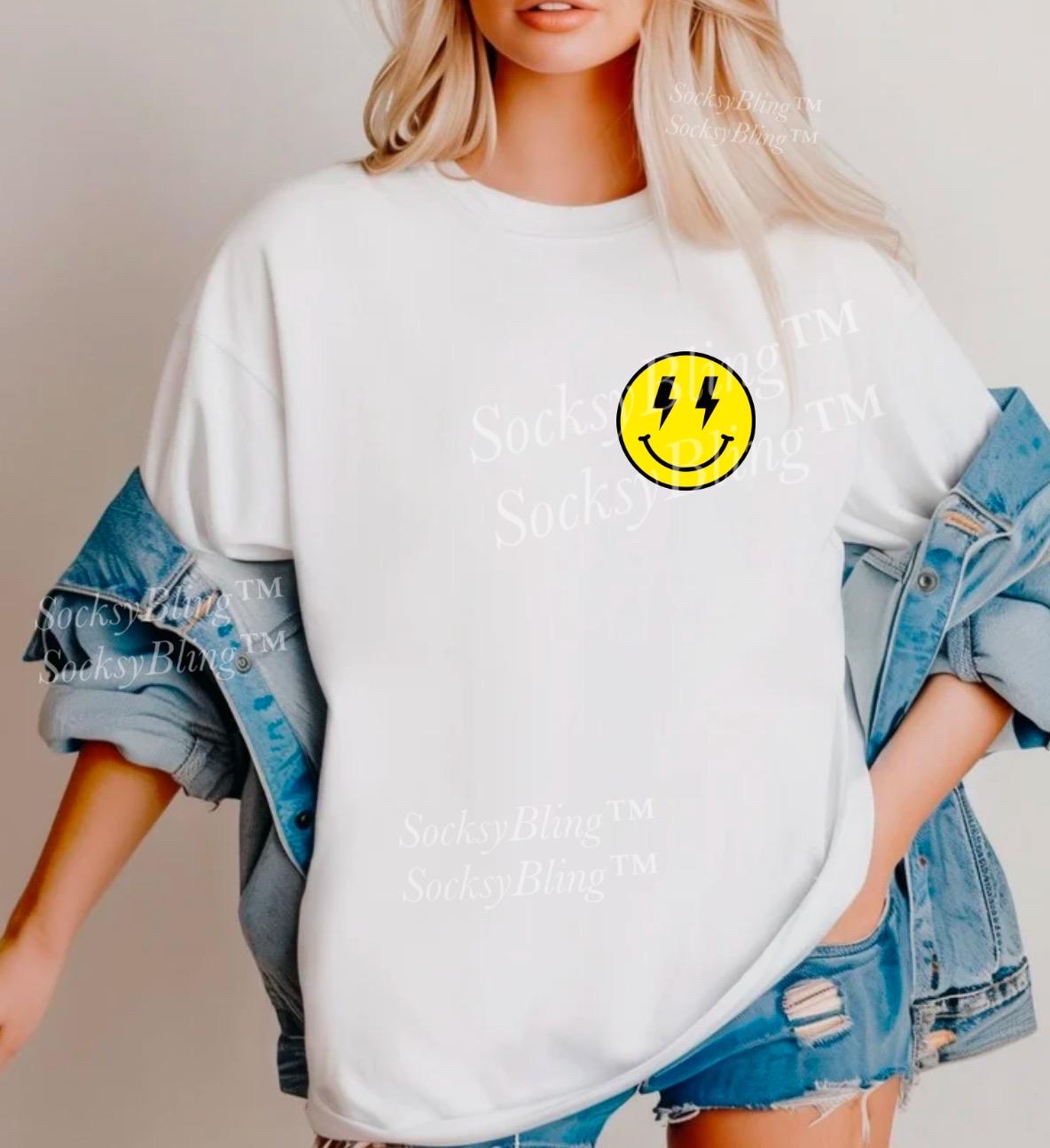 Smiley Face Shirt – Minimalist Streetwear Tee Graphic Tee for Men & Women