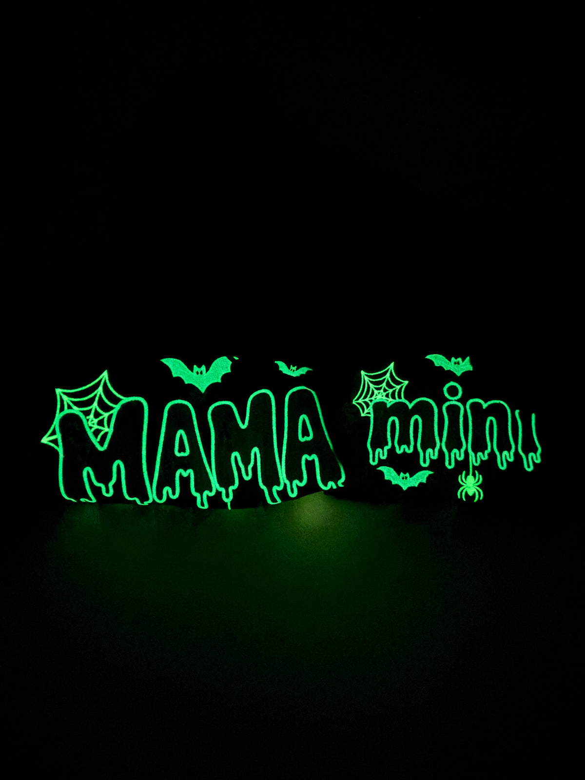 Embroidered Glow-in-the-Dark Glitter MAMA Hoodie