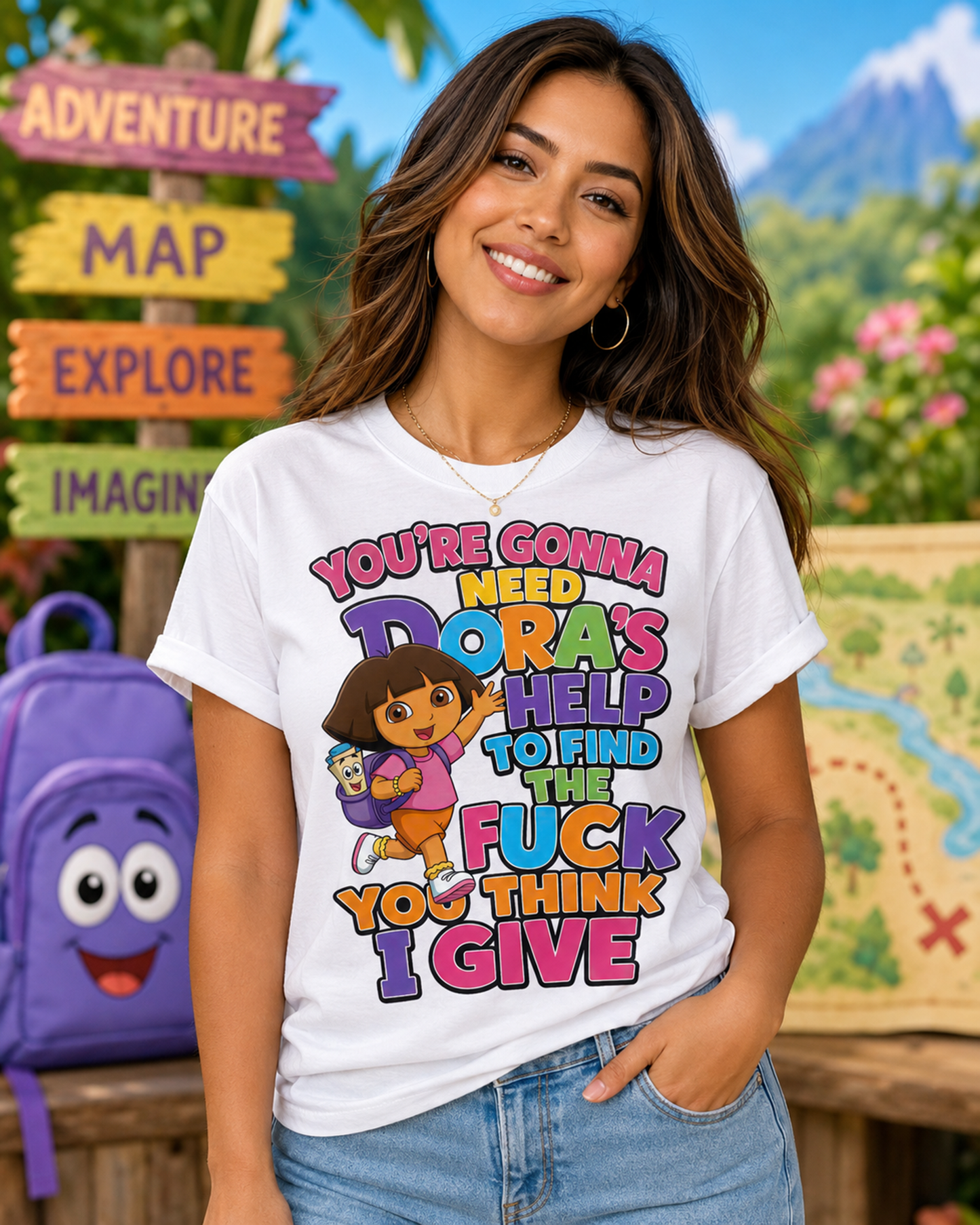NO FU*KS Given Shirt| Sassy Explorer Shirt| Need Help Finding It Graphic Tee