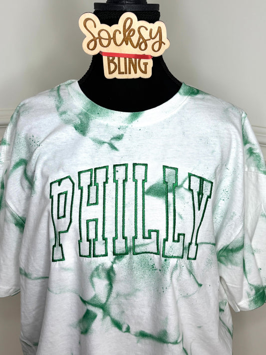 Embroidered Philly Tie Dye Tee