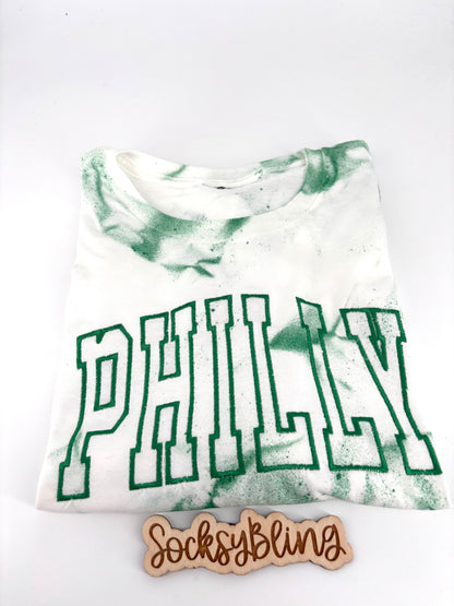 Embroidered Philly Tie Dye Tee