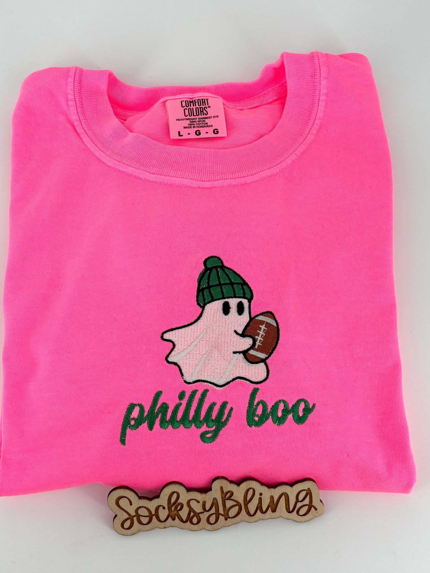 Philly Football Glow In The Dark Ghost Embroidered Tee