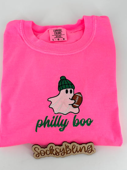 Philly Football Glow In The Dark Ghost Embroidered Tee