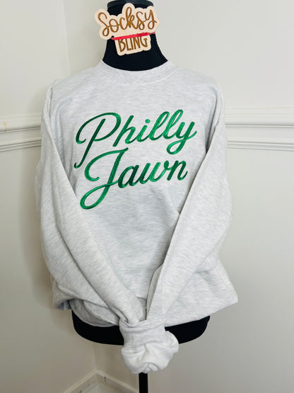 Philly Jawn Embroidered Glow In The Dark Sweatshirt