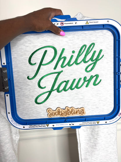 Philly Jawn Embroidered Glow In The Dark Sweatshirt