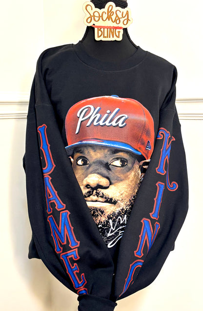 Custom King J Basketball Sweatshirt