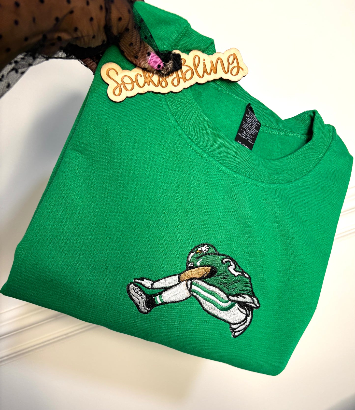 Embroidered Saquon Hurdle Sweatshirt
