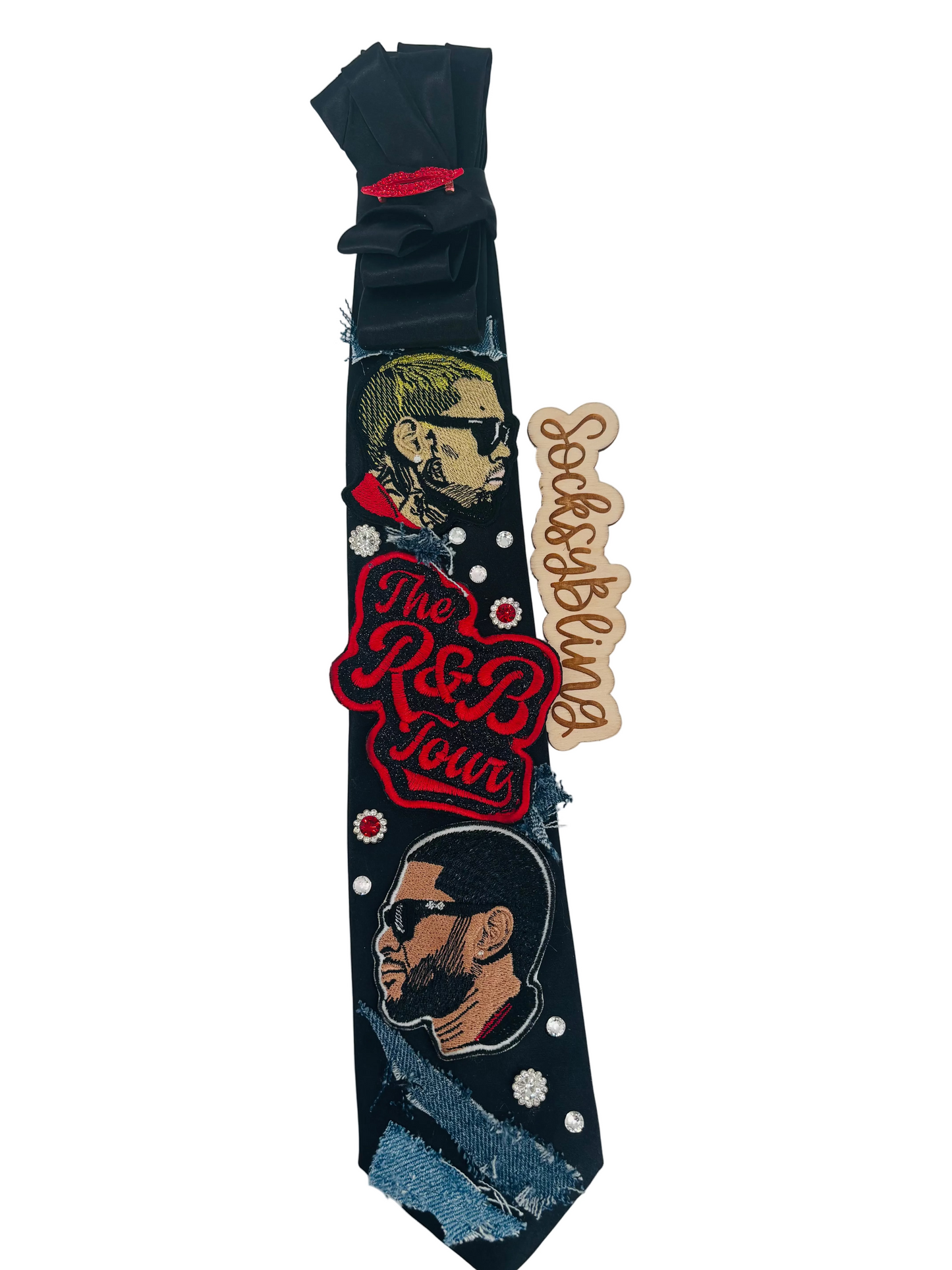 R And B Tour Necktie| Glam Tie| Necklace Tie