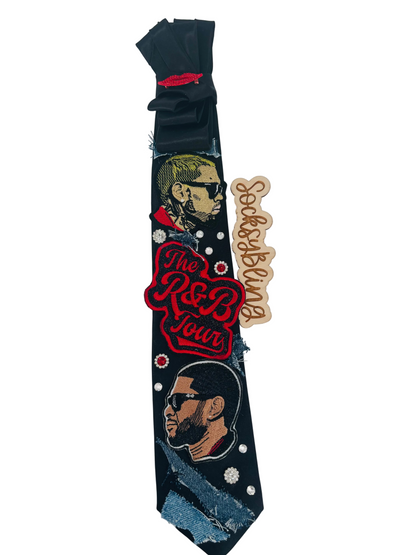 R And B Tour Necktie| Glam Tie| Necklace Tie