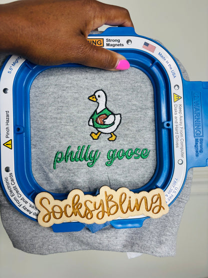 Embroidered Philly Goose Sweatshirt