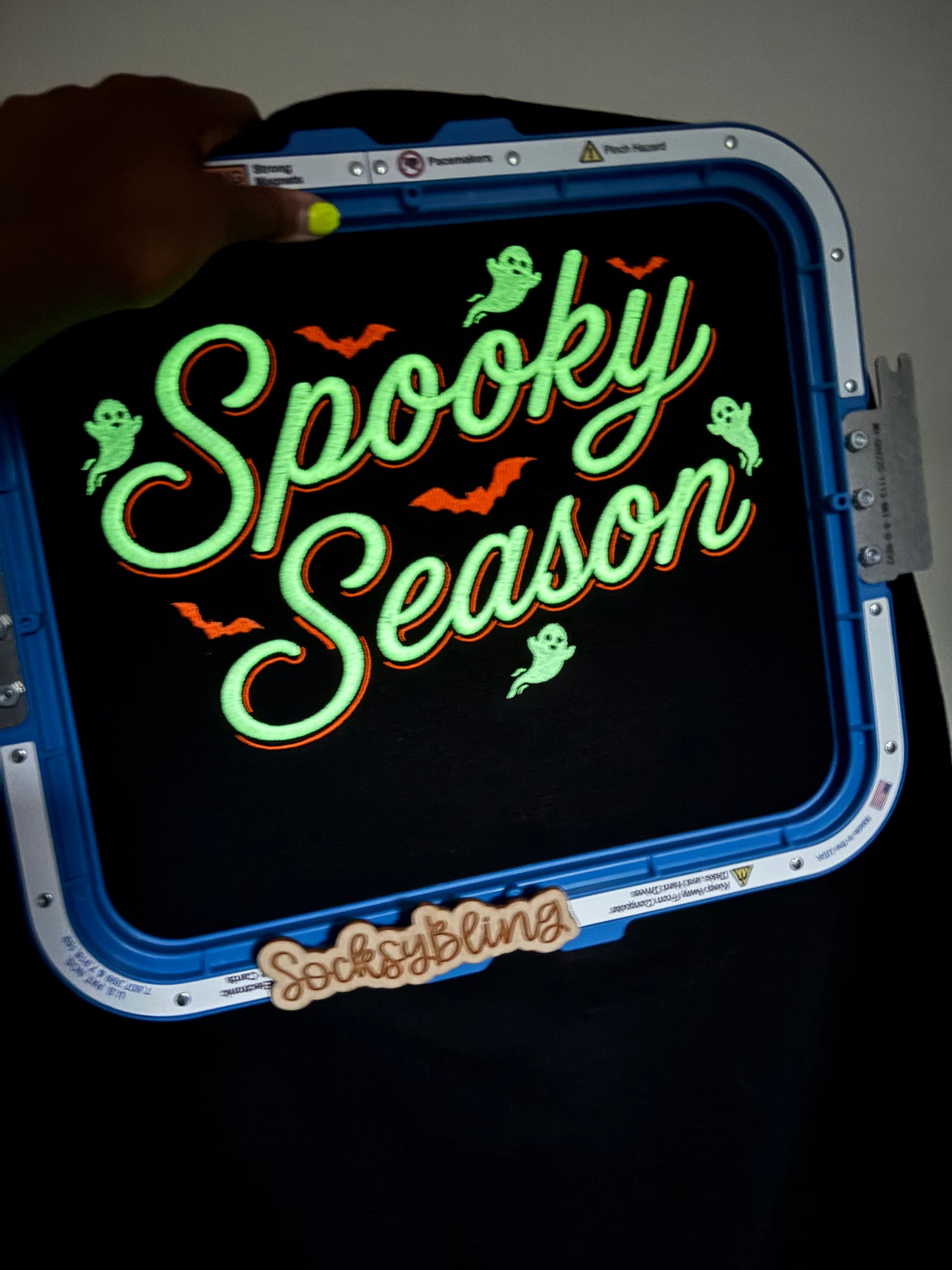 Bougie Spooky Season Boos And Bats 🦇 Embroidered Crewneck| Glow In The Dark