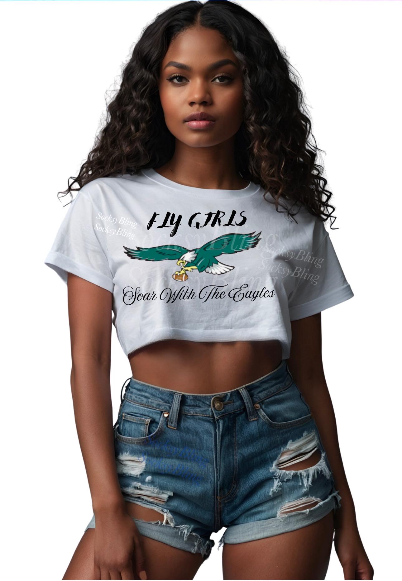 Game-Day Chic: Eagle Crop Top |Philly Fan| Gift for her| Football shirt