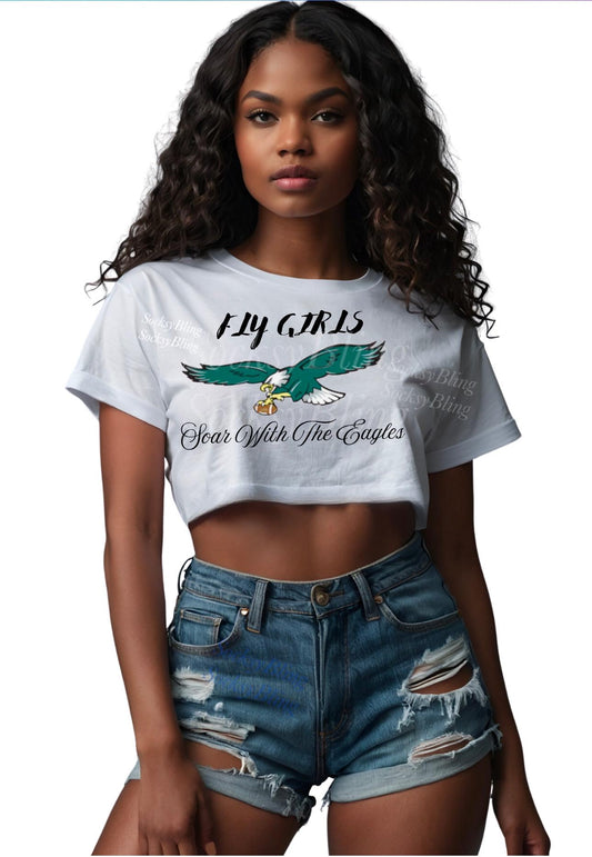 Game-Day Chic: Eagle Crop Top |Philly Fan| Gift for her| Football shirt
