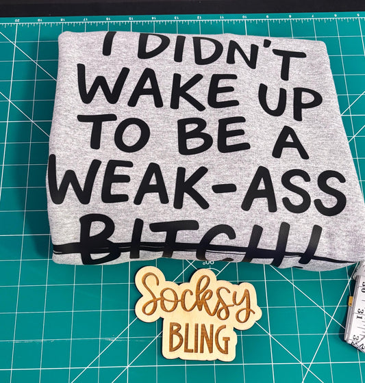Weak Ass Cropped Sweatshirt • Streetwear Crop Top • Sassy Women’s Graphic Crop • Gift for Her