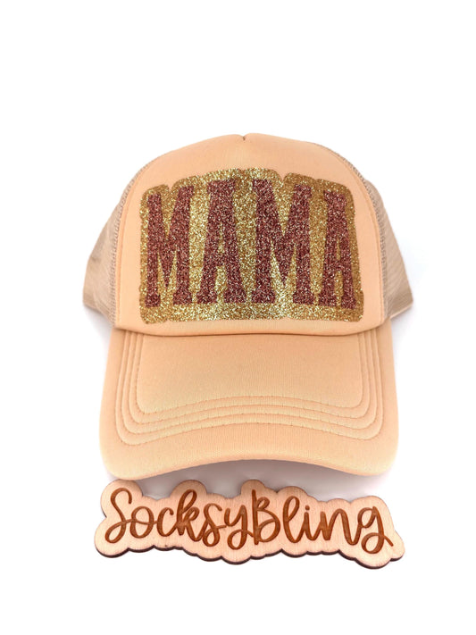 MAMA Glitter Trucker hat| Bling Cap| Gift For Mom
