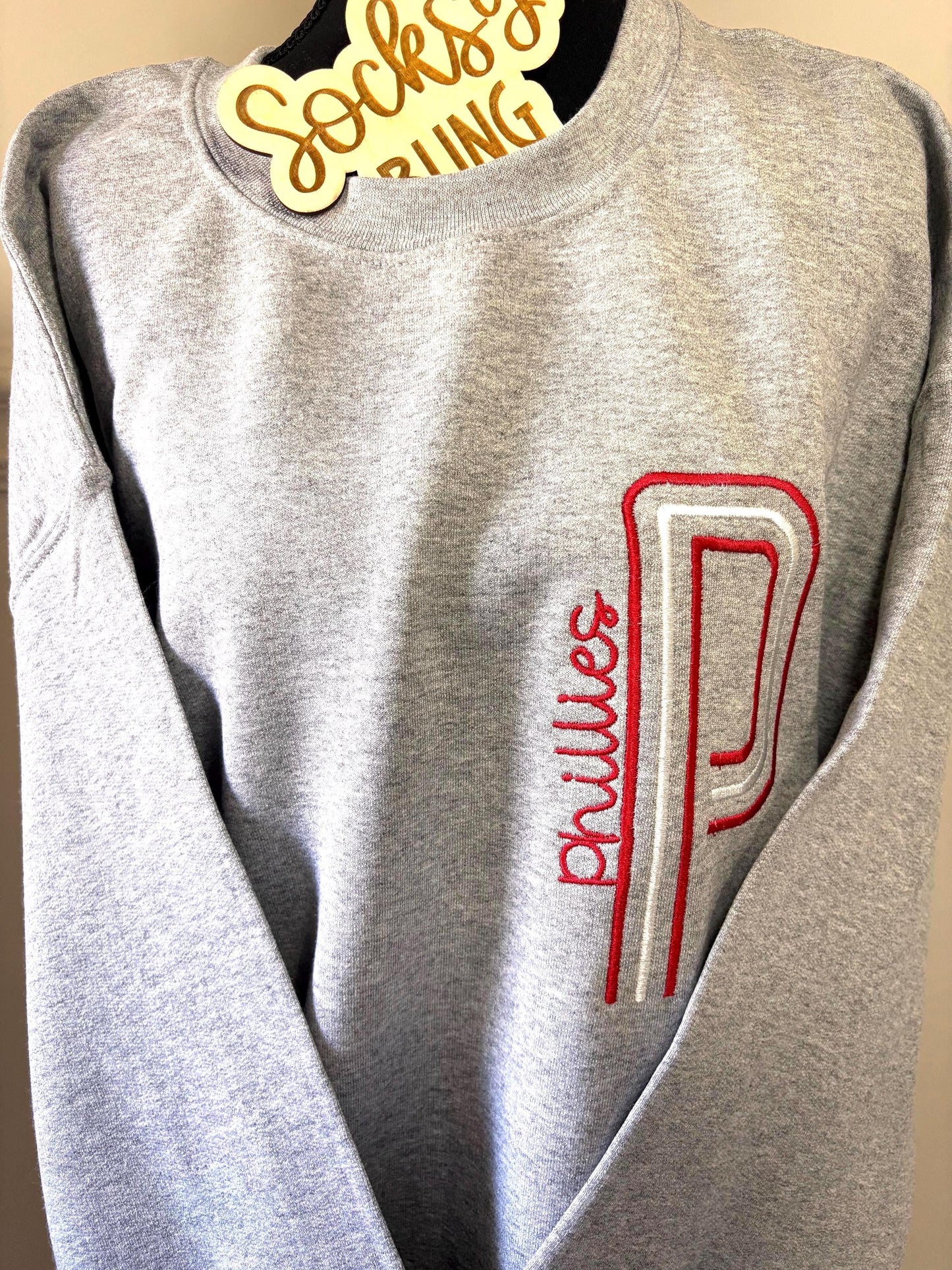 Philly Embroidered Oversized P Sweatshirt| Philly Sports Philadelphia Fan Gift
