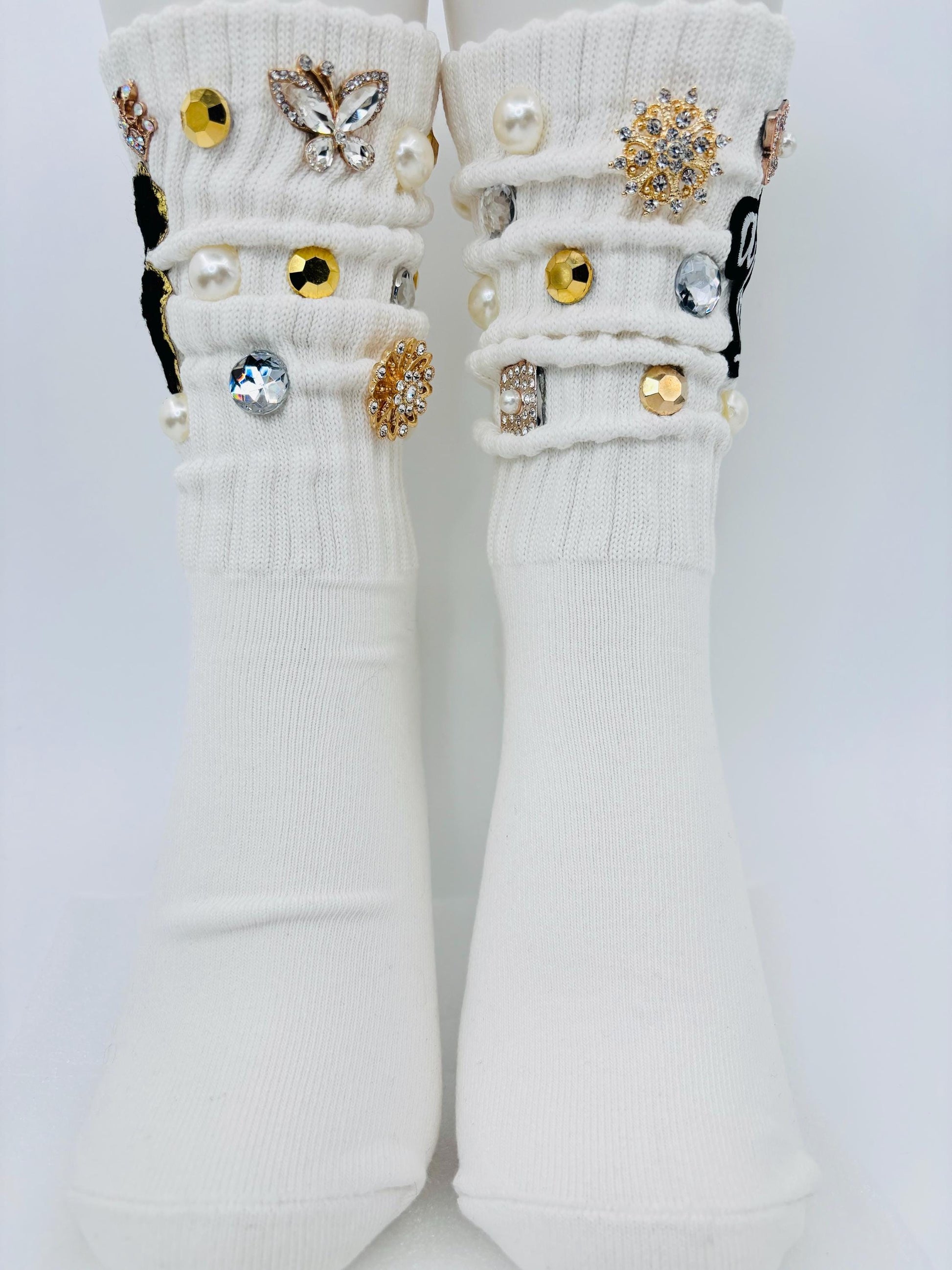 Personalized Initial Bling Socks| Bougie Junk Socks| Custom Junk socks