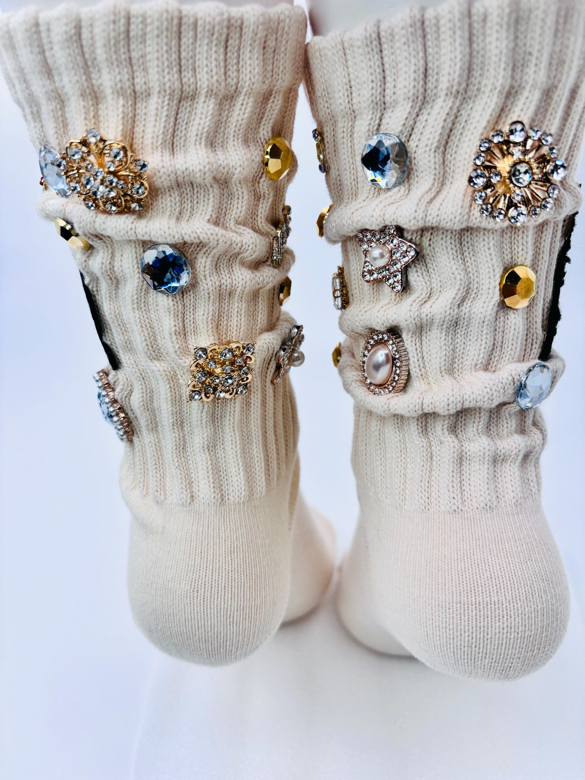 Personalized Initial Bling Socks| Bougie Junk Socks| Custom Junk socks