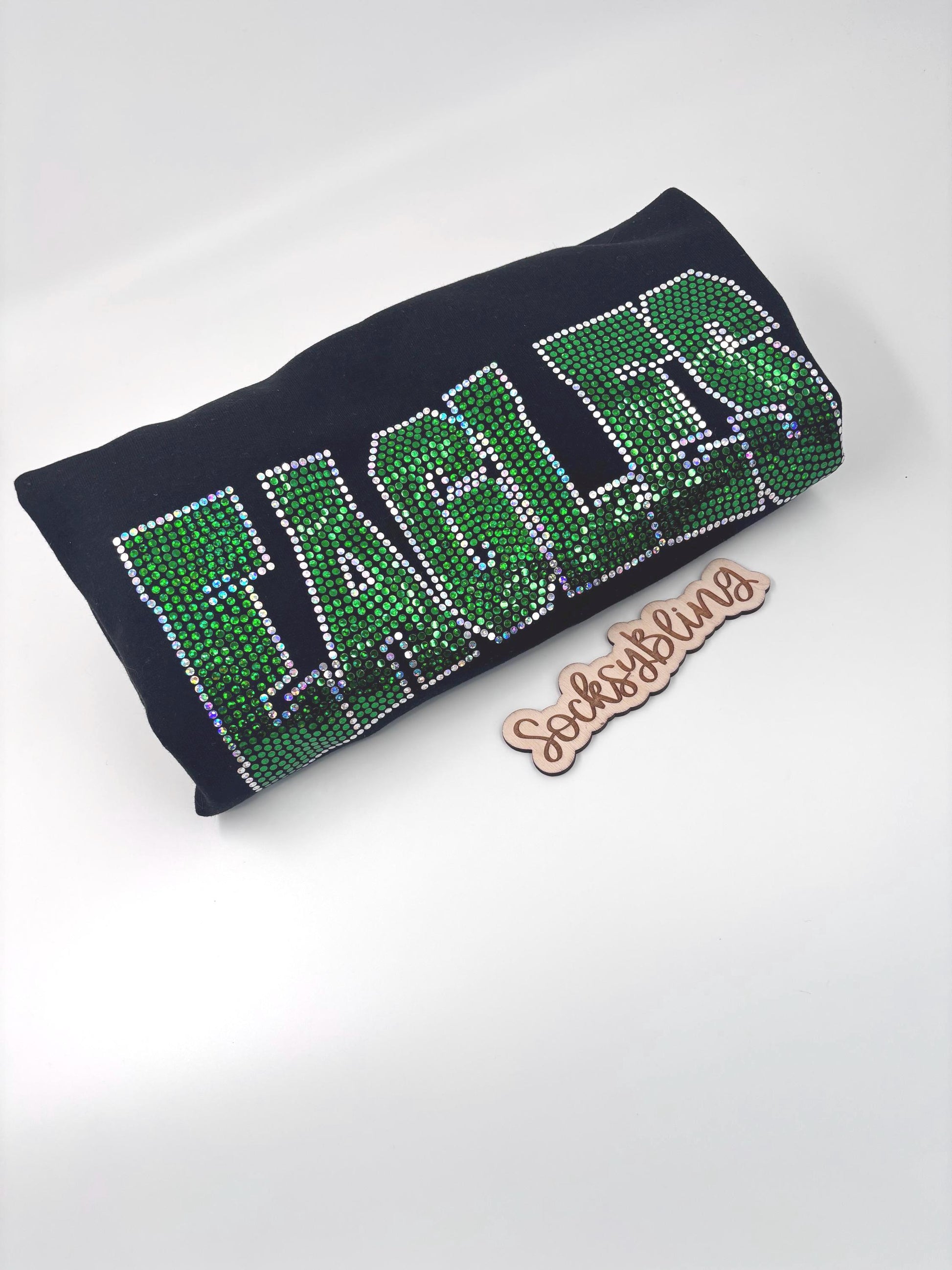 Cropped Bling Game Day Sweatshirt | Birds Bling Top | Football Outfit for Her | Sparkly Sports Fan Sweatshirt | Game Day Gift