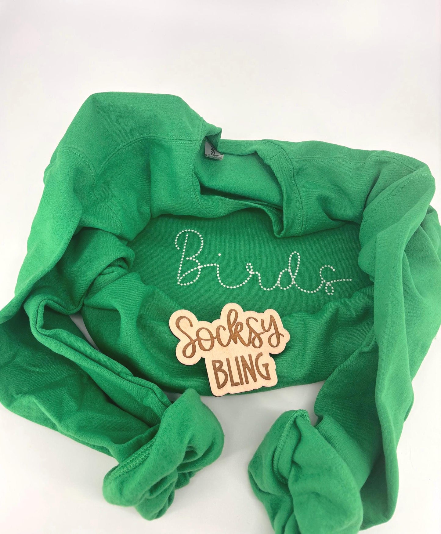 Birds Embroidered Sweatshirt | Green Crewneck | Philly Football Fan Shirt | Fan Apparel | Unisex Pullover
