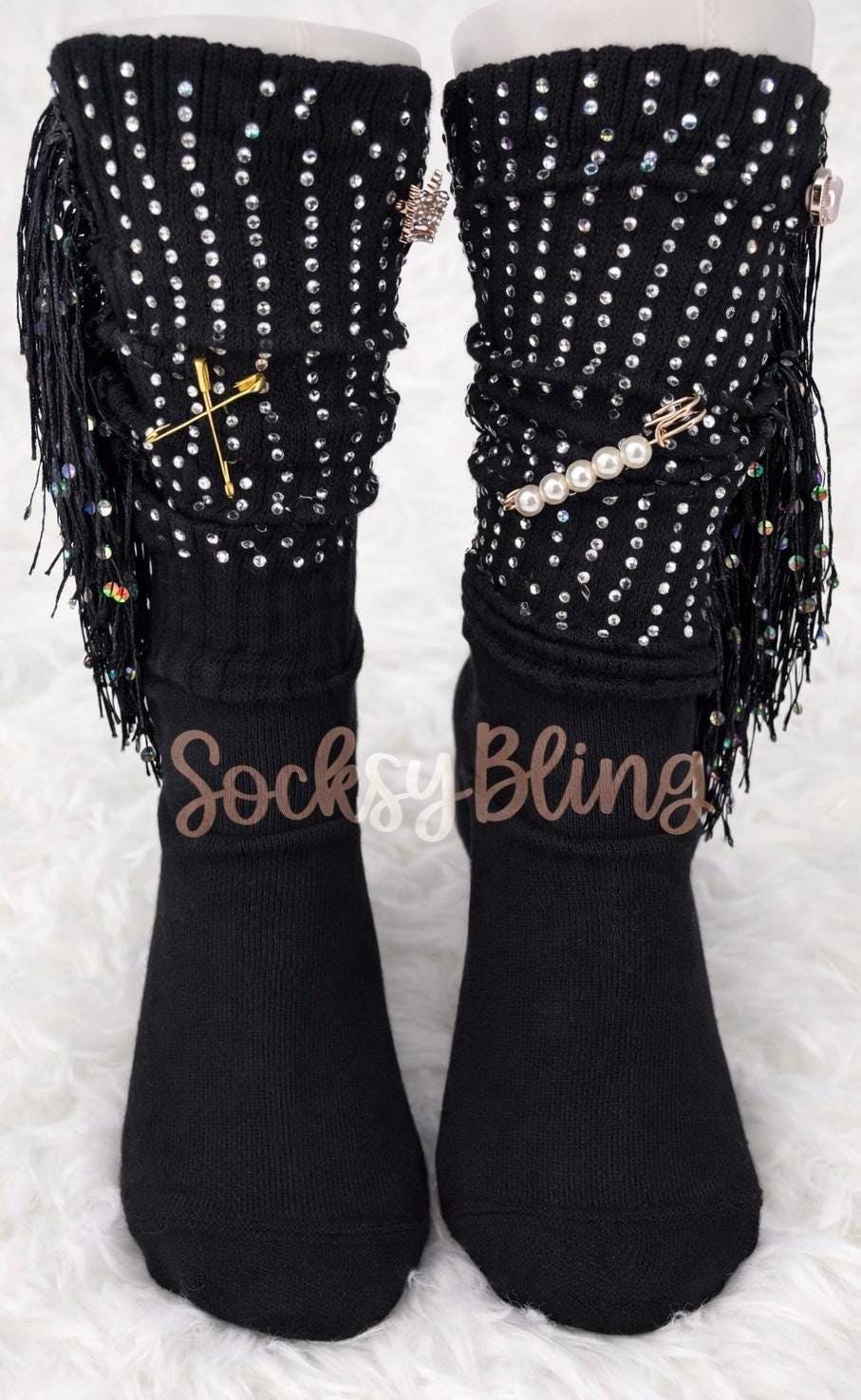 Fringe Bling Socks| Glam socks 6-10