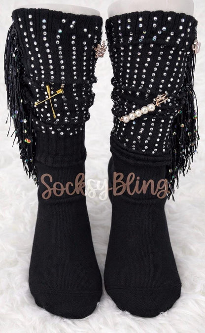 Fringe Bling Socks| Glam socks 6-10