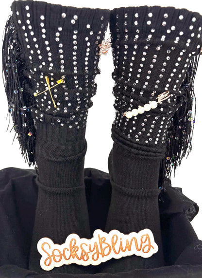 Fringe Bling Socks| Glam socks 6-10