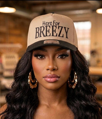 Breez Trucker Hat – Snapback | R &B Tour Cap | Embroidered With Star Patches