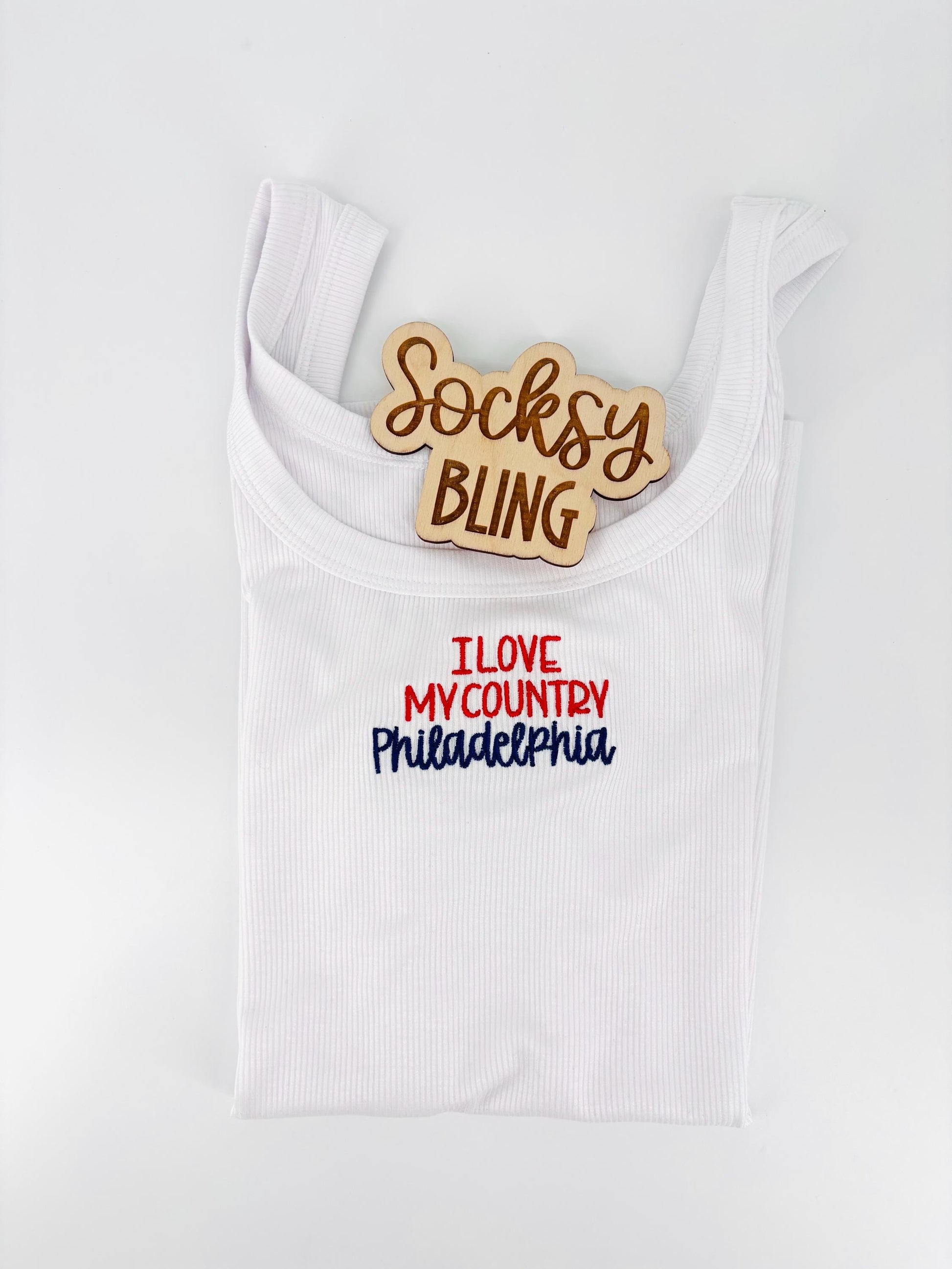 I Love My Country Philadelphia Tank Top | July 4th Shirt| Baseball Shirt| Basketball Top