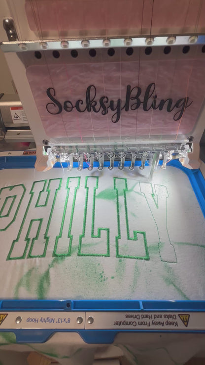 Embroidered Philly Tie Dye Tee