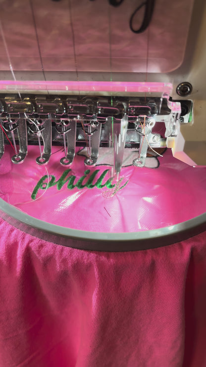 Philly Football Glow In The Dark Ghost Embroidered Tee