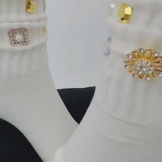 Personalized Initial Bling Socks|  Bougie Junk Socks| Custom Junk socks