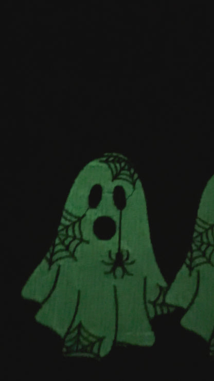 Spooky Season Ghost Embroidered Crewneck| Glow In The Dark