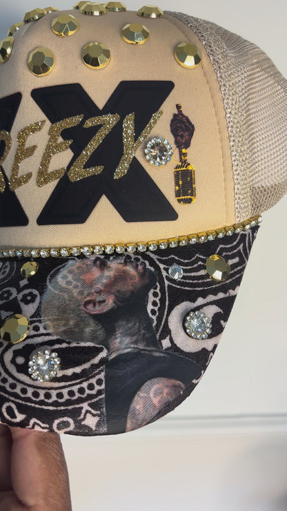 Breezy Brown Bandana Trucker Hat